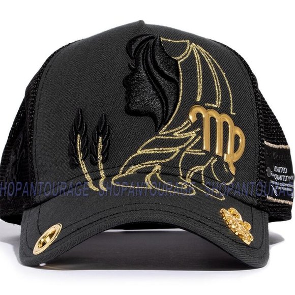 Red Monkey Virgo Black RM1425 New Zodiac Series Limited Edition Trucker Hat Cap - Picture 3 of 8